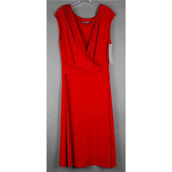 RED MICHAELA LOUISA FORMAL DESIGNER DRESS;