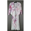 Image 1 : WHITE/ PINK FLORAL JULIA IMPEX DESIGNER DRESS;