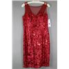 Image 1 : WINE RED SEQUENCE JS GROUP FORMAL DESIGNER DRESS;