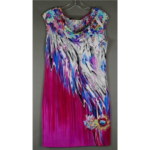 MULTI COLOR JEUNE JUENESSE DESIGNER DRESS;