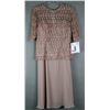 Image 1 : BROWN JOLENE 2PC FORMAL DESIGNER OUTFIT W/ LACE