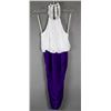 Image 1 : WHITE LACE/ PURPLE DK FASHION FORMAL DESIGNER