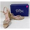 Image 1 : DIVA CHAMPAGNE WEDGE HEEL FORMAL SHOES; SIZE 10M