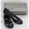Image 1 : MARC FISHER BLACK STUD TOED FORMAL SLIDE ON SHOES;