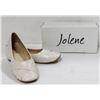 Image 1 : JOLENE IVORY BALLET STYLE SATIN YOUTH FORMAL SHOES