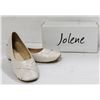 Image 1 : JOLENE IVORY BALLET STYLE SATIN YOUTH FORMAL SHOES