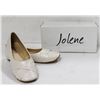 Image 1 : JOLENE IVORY BALLET STYLE SATIN YOUTH FORMAL SHOES