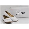 Image 1 : JOLENE WHITE CHILDREN'S SLIDE ON FORMAL SHOES;