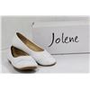 Image 1 : JOLENE WHITE YOUTH SLIDE ON FORMAL SHOES;