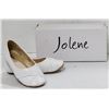Image 1 : JOLENE WHITE YOUTH SLIDE ON FORMAL SHOES;