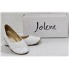 Image 1 : JOLENE WHITE YOUTH SLIDE ON FORMAL SHOES;
