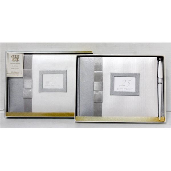 LOT OF 2 C.R. GIBSON "25 YEARS TOGETHER" GUEST