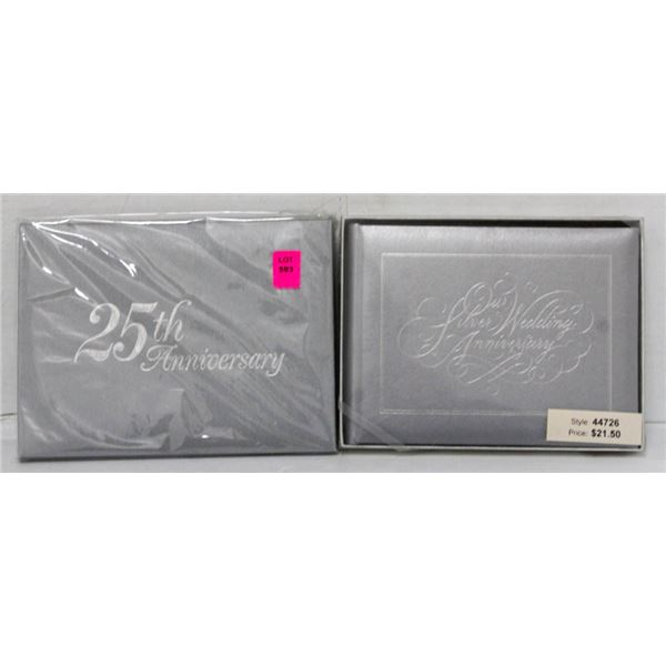 LOT OF 2 WEDDINGSTAR SILVER/ 25TH  ANNIVERSARY