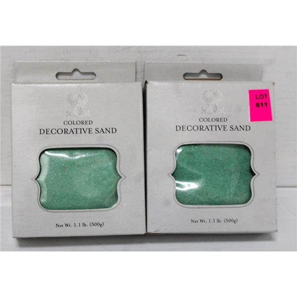 LOT OF 2- WEDDINGSTAR 1.1LB DECORATIVE SAND;