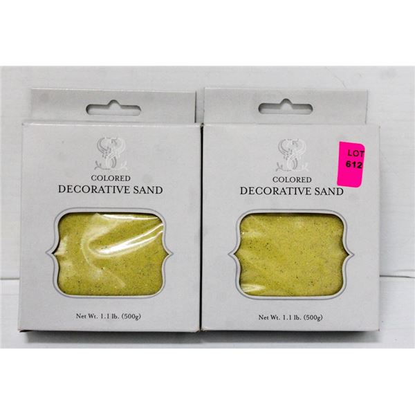 LOT OF 2- WEDDINGSTAR 1.1LB DECORATIVE SAND;