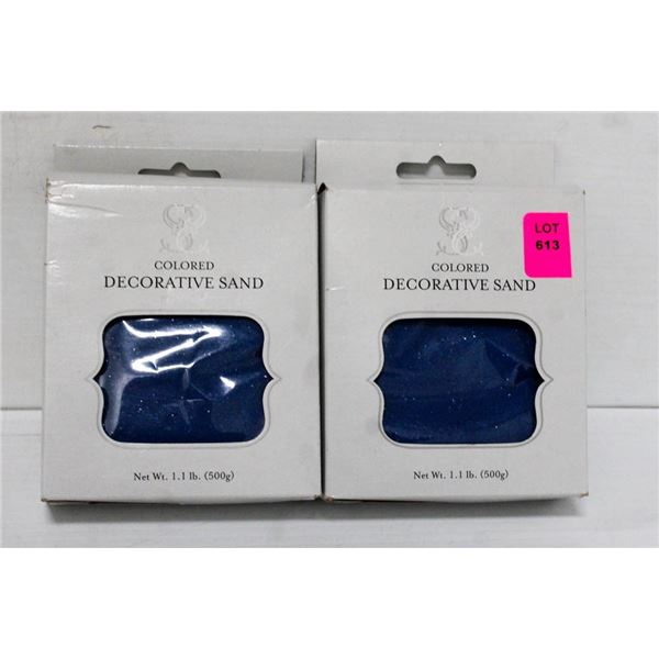 LOT OF 2- WEDDINGSTAR 1.1LB DECORATIVE SAND;