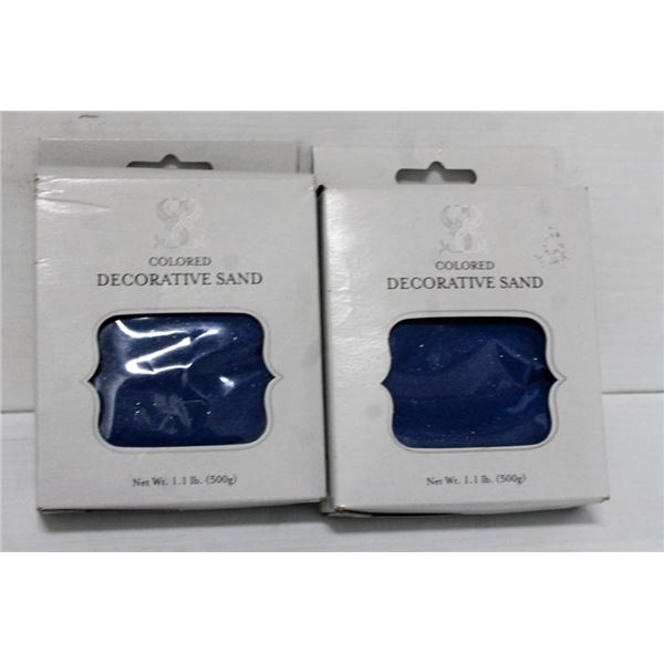 LOT OF 2- WEDDINGSTAR 1.1LB DECORATIVE SAND;