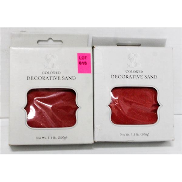 LOT OF 2- WEDDINGSTAR 1.1LB DECORATIVE SAND;