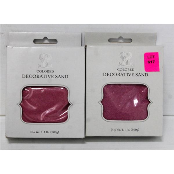 LOT OF 2- WEDDINGSTAR 1.1LB DECORATIVE SAND;