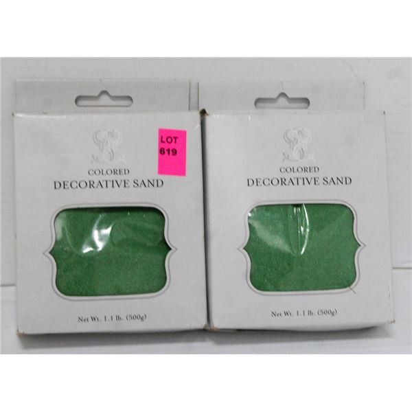 LOT OF 2- WEDDINGSTAR 1.1LB DECORATIVE SAND;