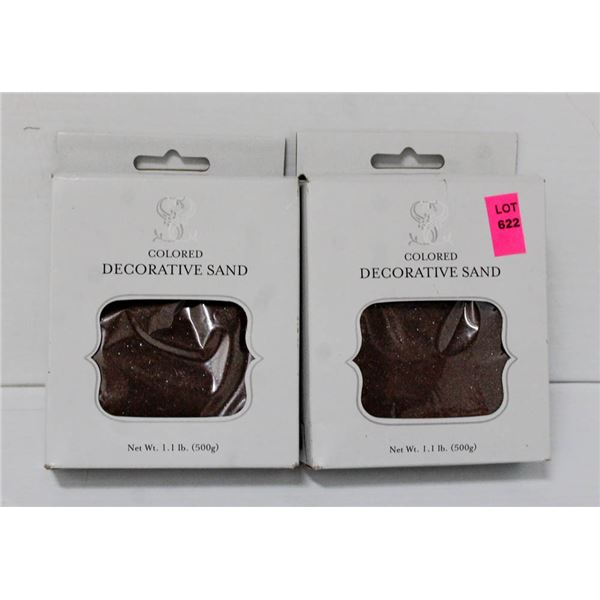LOT OF 2- WEDDINGSTAR 1.1LB DECORATIVE SAND;