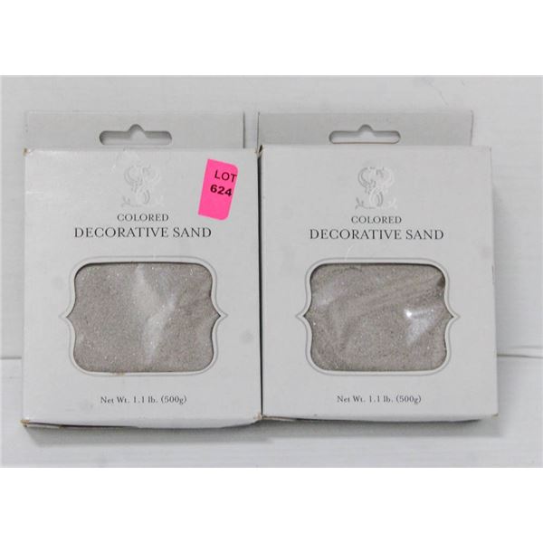 LOT OF 2- WEDDINGSTAR 1.1LB DECORATIVE SAND;