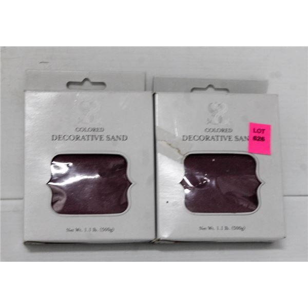 LOT OF 2- WEDDINGSTAR 1.1LB DECORATIVE SAND;