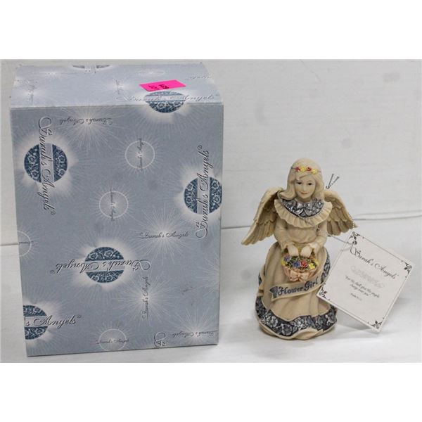 SARAH'S ANGELS 4.5" WEDGEWOOD  "FLOWER GIRL"