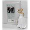 Image 1 : WEDDINGSTAR 6 .5" CAKE TOPPER; CAUCASIAN
