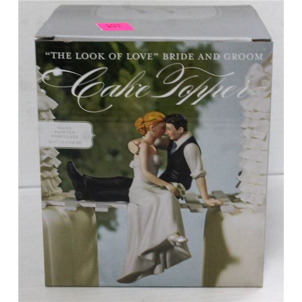 WEDDINGSTAR 4.5" "THE LOOK OF LOVE" CAKE TOPPER