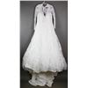 Image 1 : BONE LONG SLEEVE LACE VENUS BRIDAL DESIGNER GOWN;