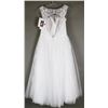 Image 2 : WHITE BONNY DESIGNER BRIDAL GOWN; SIZE 18