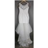 Image 2 : IVORY BONNY 2PC DESIGNER BRIDAL DRESS W/ SKIRT