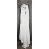 Image 2 : WHITE EDDY K DESIGNER BRIDAL GOWN; SIZE 14