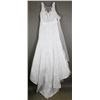 Image 2 : WHITE LACE BONNY DESIGNER BRIDAL GOWN; SIZE 14
