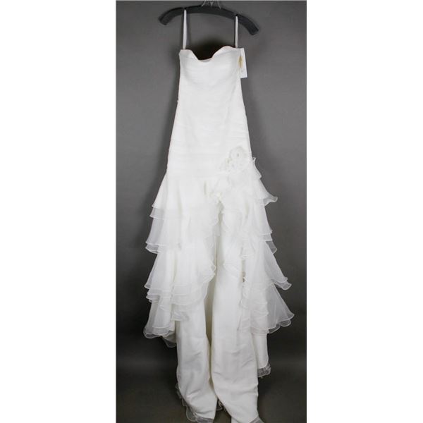 IVORY VENUS DESIGNER BRIDAL GOWN; SIZE 12