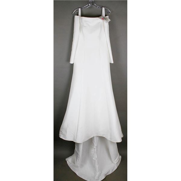 IVORY VENUS DESIGNER BRIDAL GOWN; SIZE 12