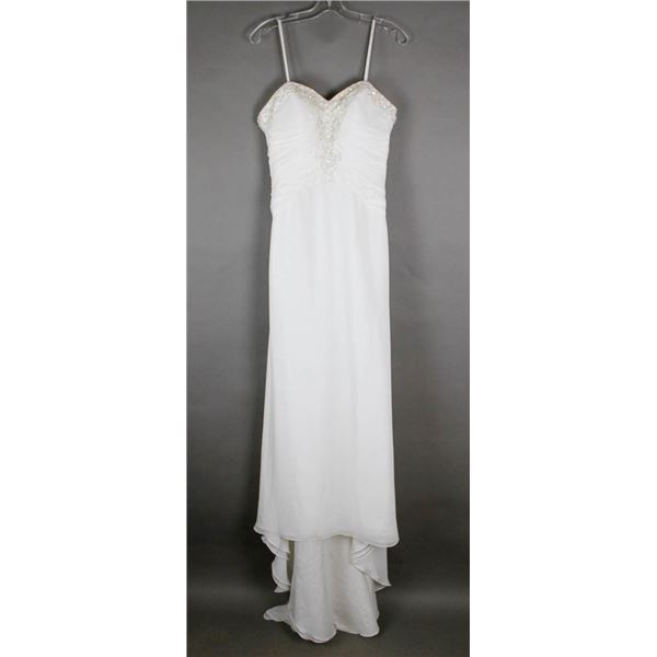 IVORY VENUS DESIGNER BRIDAL GOWN; SIZE 12