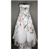 Image 1 : WHITE CAMO FORMAL DESIGNER BRIDAL GOWN; SIZE 12