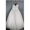 Image 1 : CHAMPAGNE ESSENCE DESIGNER BRIDAL GOWN; SIZE 14