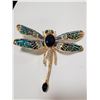 Image 1 : DRAGONFLY RHINESTONE BROOCH