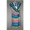 Image 1 : GREEN/ BLUE MULTI COLOR FRANK LYMAN DESIGNER DRESS