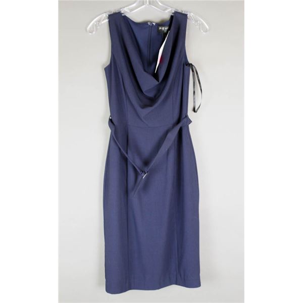 NAVY BLUE FEVER LONDON DESIGNER FORMAL DRESS;