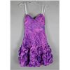 Image 1 : PURPLE JORA FORMAL DESIGNER DRESS; SIZE S