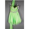 Image 1 : LIME GREEN JOLENE FORMAL DESIGNER DRESS; SIZE XS