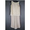Image 1 : CHAMPAGNE 2PC JOLENE FORMAL DESIGNER PANT OUTFIT;