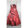 Image 1 : BURGUNDY EXCLUSIVE BRIDAL DESIGNER FORMAL DRESS;