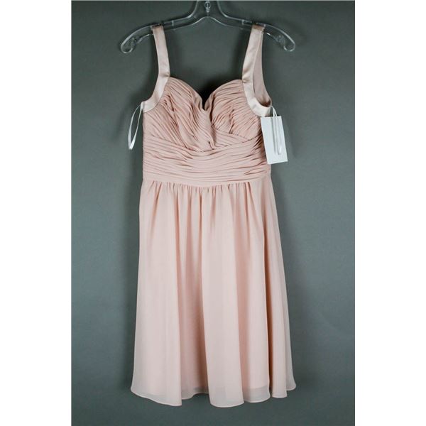 BLUSH SORELLA VITA FORMAL DESIGNER DRESS; SIZE 10