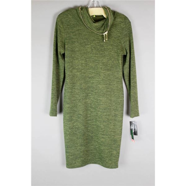 GREY LONG SLEEVE CARTISE DESIGNER DRESS;