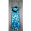 Image 1 : TEAL BLUE SEQUENCE CAT PRINT MYSTIQUE DESIGNER